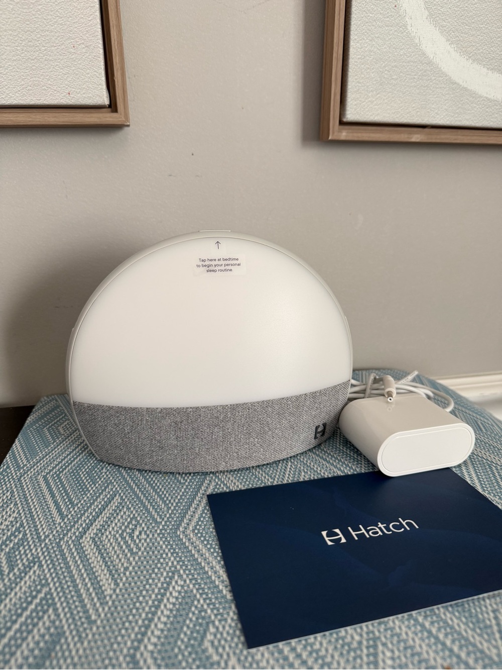 Hatch Sound Machine & Night Light in White and Gray